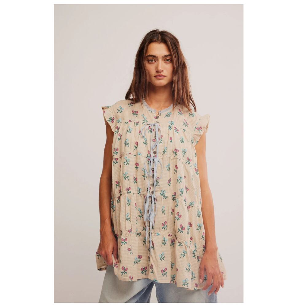 NEW Free People Sundown Print Tunic Dress Size XS - Picture 4 of 16